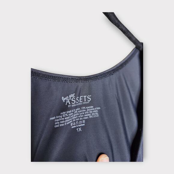 Love Your Assets by Spanx Black Compression Tank Top Women's 1X - Picture 3 of 6